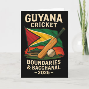Carte Guyana Cricket 2025 Frontières et chaîne Caraïbes