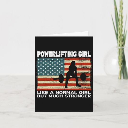 Carte Gym De L'Usa Powerlifter Poids Pour (Devant)