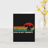Carte Gym Est Mon Exercice Thérapeutique Disant Citation (Fleur jaune)
