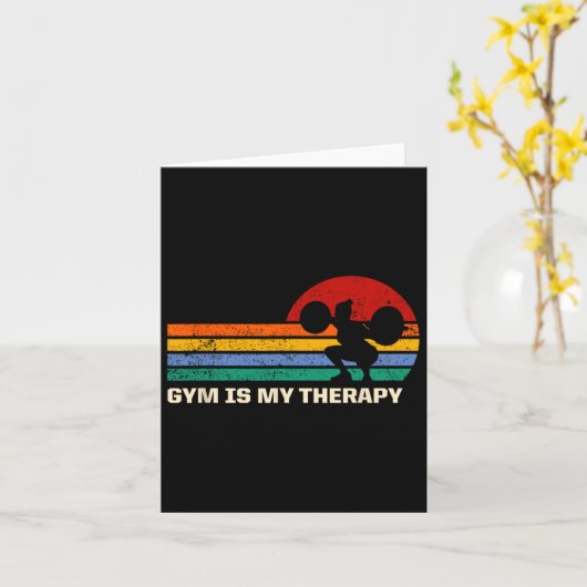 Carte Gym Est Mon Exercice Thérapeutique Disant Citation (Fleur jaune)