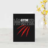 Carte Gym Monster Sport Bodybuilding Entraînement Poids (Fleur jaune)