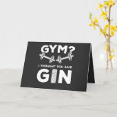 Carte Gym ou gin ? (Fleur jaune)