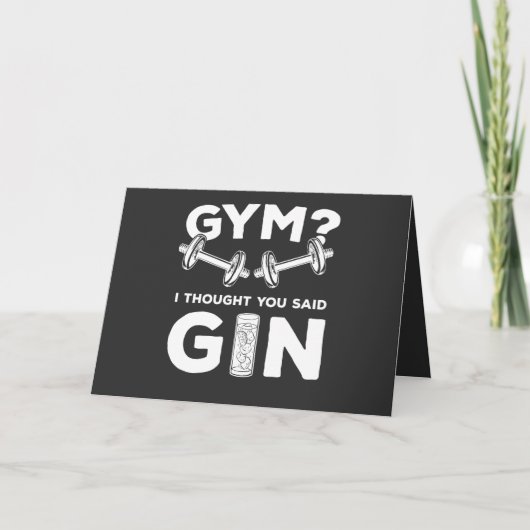 Carte Gym ou gin ? (Devant)
