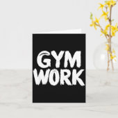 Carte Gym Work Bodybuilding Fitness Workout  (Fleur jaune)