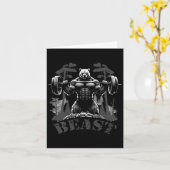 Carte Gymnase Bodybuilding Fitness Exercice Beast Bear A (Fleur jaune)