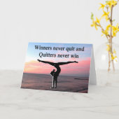 CARTE GYMNAST ÉNERGÉTIQUE (Fleur jaune)