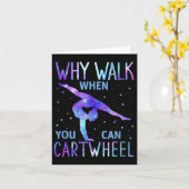 Carte Gymnaste de roue (Fleur jaune)