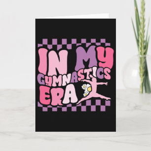 Carte Gymnaste Groovy Dans Mon Ère De Gymnastique Drôle 