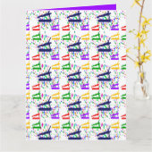 CARTE GYMNASTIQUE (Fleur jaune)