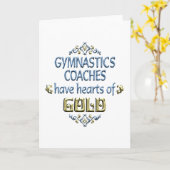 Carte Gymnastique Appréciation des entraîneurs (Fleur jaune)