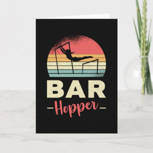 Carte Gymnastique Bar Unven Hopper Acrobat Retro Gymnast