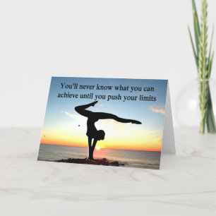 CARTE GYMNASTIQUE INSPIRATIONNELLE QUOTE DESIGN
