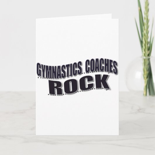 Carte Gymnastique masculine Cadeaux d'entraîneurs (Devant)