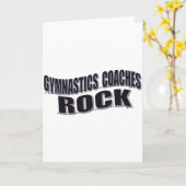 Carte Gymnastique masculine Cadeaux d'entraîneurs (Fleur jaune)