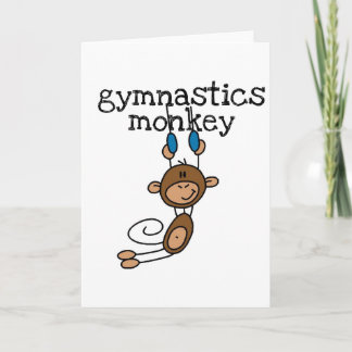 Carte Gymnastique Tshirts et cadeaux singes