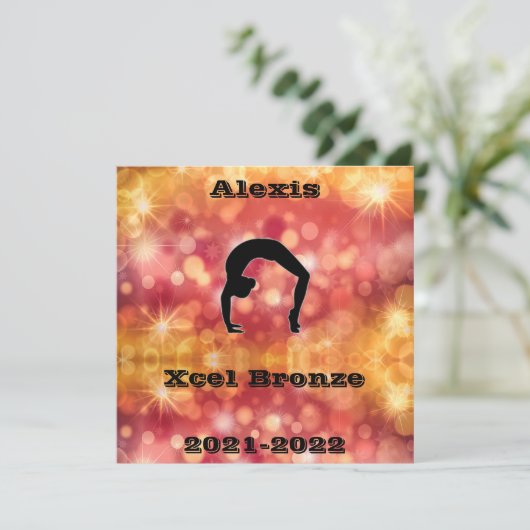 Carte Gymnastique Xcel Bronze (Debout devant)