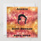 Carte Gymnastique Xcel Bronze (Devant)