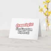 Carte Gynécologue...Big Deal (Fleur jaune)