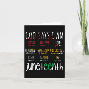 Carte H444 Junetdix Dieu Dire Je Suis Bible Verse Religi