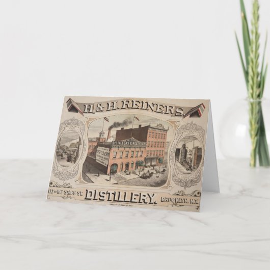 Carte H. & H. Reiners Distillery Building À Brooklyn, Ny (Devant)