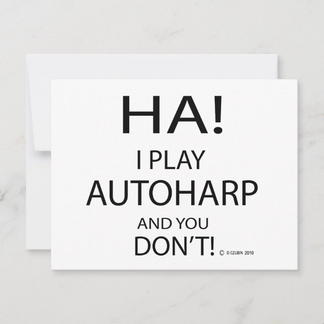 Carte Ha Autoharp (Devant)