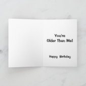 Carte HA HA T'es plus vieux que moi qui rit chiot (Intérieur)