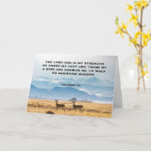 Carte Habakkuk 3:19 L'Éternel Dieu est ma Bible FORTE (Fleur jaune)