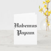 Carte Habemus Papam New Pe  (Fleur jaune)