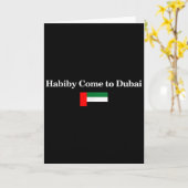 Carte Habiby Come To Dubai, My Dear Come To Dubai Quotes (Fleur jaune)