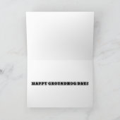 Carte Habille Groundhog (Intérieur)