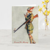 Carte Habillé Pour La Chasse (Fleur jaune)