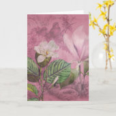 Carte Habillement vintage et cadeaux de chanson de (Fleur jaune)