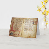 Carte Haggadah pour l'Ève de la pâque (Fleur jaune)