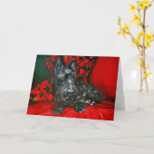 Carte Haggis the Scottish Terrier (Fleur jaune)