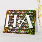 Carte HAHAHA - Blank Card (Fleur jaune)