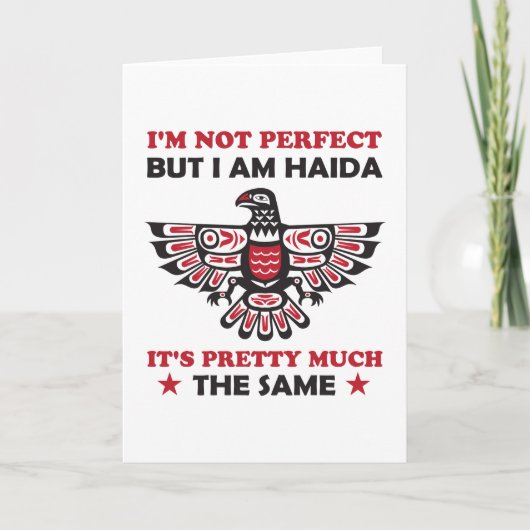 Carte Haida Eagle Haida Nation Native Pride Idées cadeau (Devant)