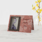 Carte Haiku cranes (Fleur jaune)