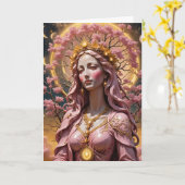 CARTE HAIL HOLY QUEEN (Fleur jaune)