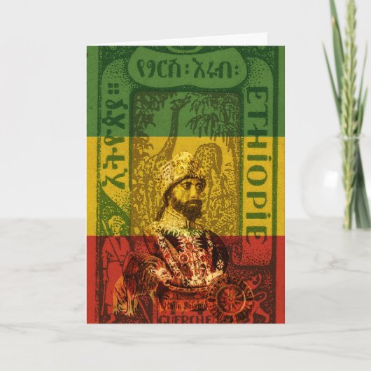 Carte Haile Selassie Greeting Card (Devant)