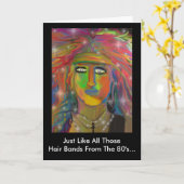 Carte "Hair Bands" Birthday Greeting (Fleur jaune)