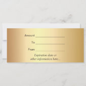 Carte Hair Stylist Ciseaux Gold Étiquette Certificats ca (Dos)