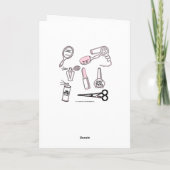 Carte Hair Stylist Nutcracker Joyeux Anniversaire (Dos)