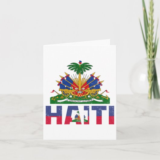 Carte Haïti Indépendance Drapeau haïtien Jour Drapeau ha (Devant)