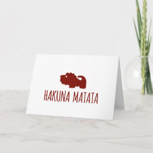 Carte Hakuna Matata Lion