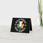 Carte Half Gaelic Half Garlic Irlandais Italien St. Patr (Devant)
