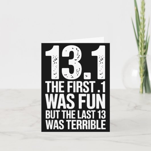 Carte Half Marathon Art For Men Women 13.1 Half Marathon (Devant)