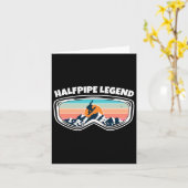 Carte Halfpipe Snowboard Goggets As Halfpipe Snowboar (Fleur jaune)