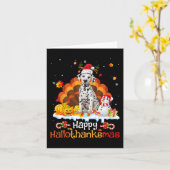 Carte HalloMerciMas Halloween Thanksgiving Noël Da (Fleur jaune)