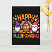 Carte Hallothanksmas Dental Istant Funny Tooth Christmas (Fleur jaune)