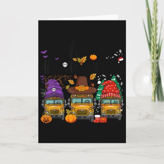 Carte Hallothanksmas Halloween Thanksgiving Christmas Sc (Devant)